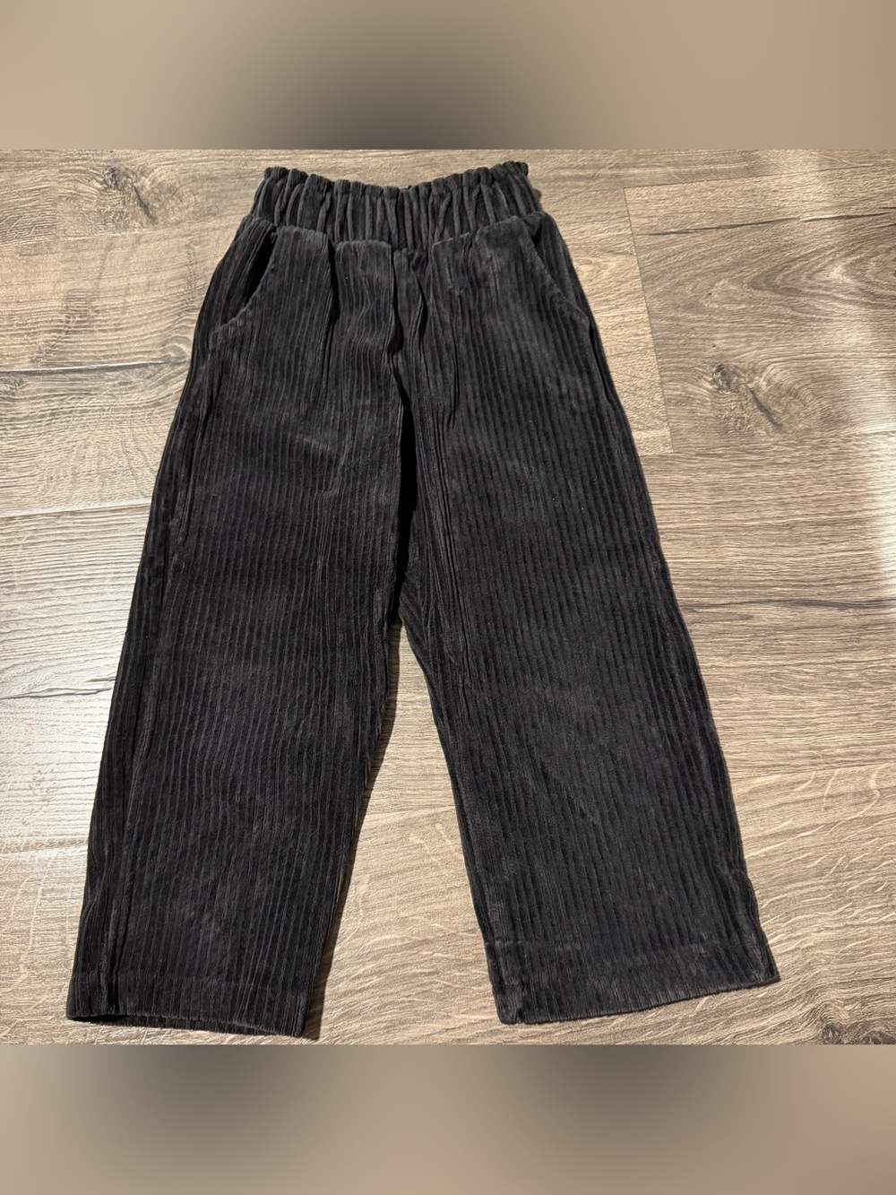 3t Zara Kids Black Pull-On Wide Leg Pants